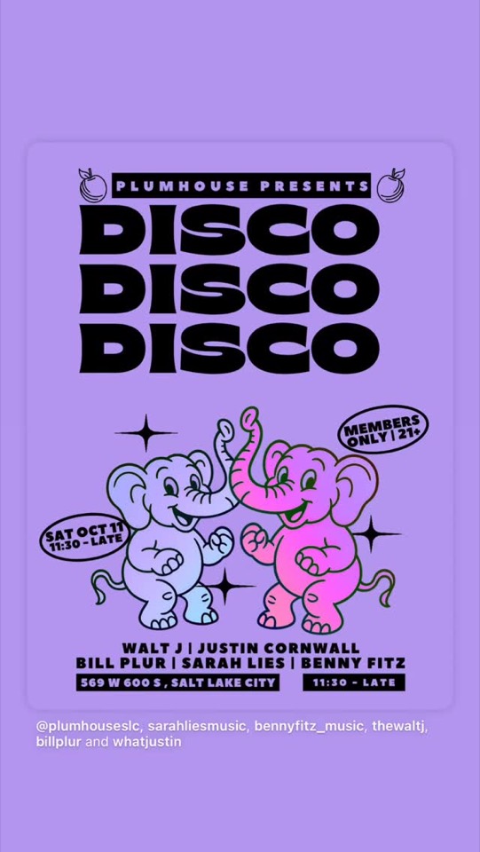 Plumhouse Presents Disco Disco Disco flyer